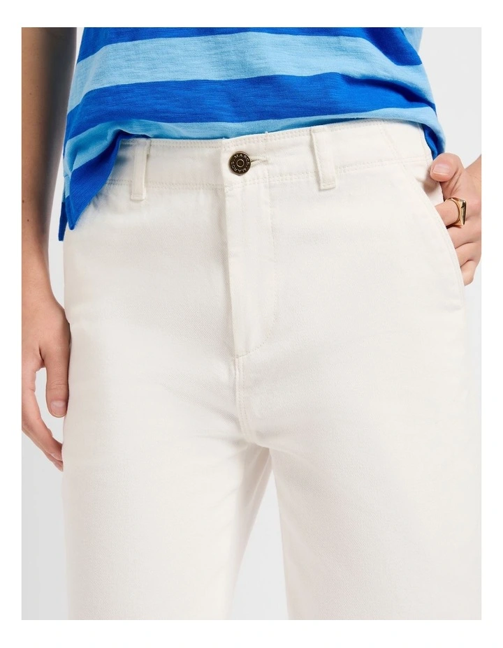 Remy Straight Leg Jean in Ivory image 4