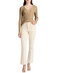 Eliza Bootleg Jean in Ivory
