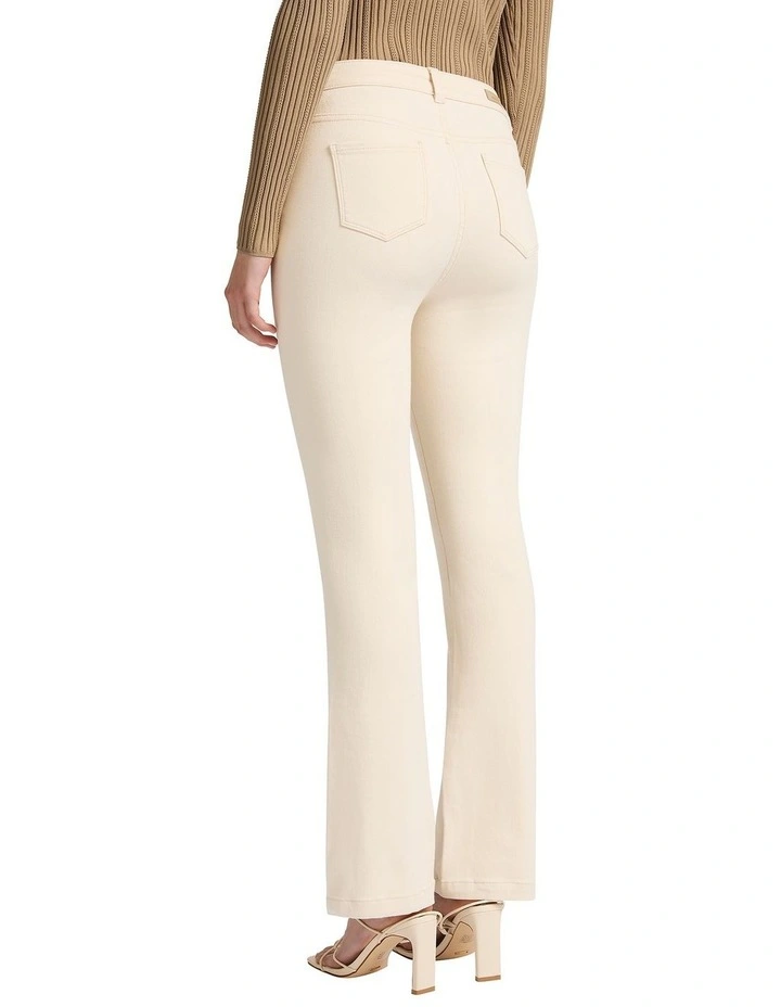 Eliza Bootleg Jean in Ivory image 3