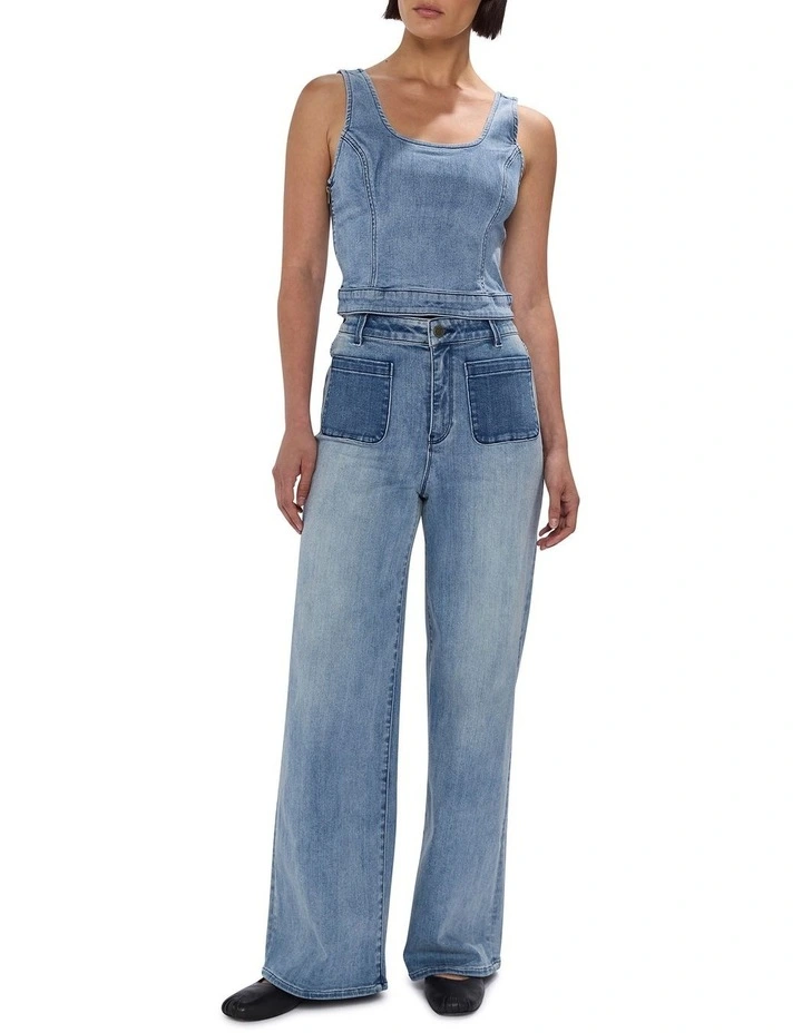 Michelle Straight Leg Jean in Bronte Blue image 1