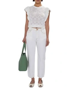 Momo Mum Jean in Ivory