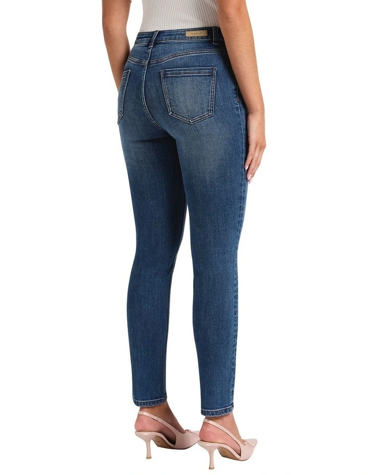 Darlo Low Rise Skinny Jean in Alaskan Blue image 4