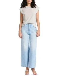 Neve Wide Leg Jean in Ezra Wash