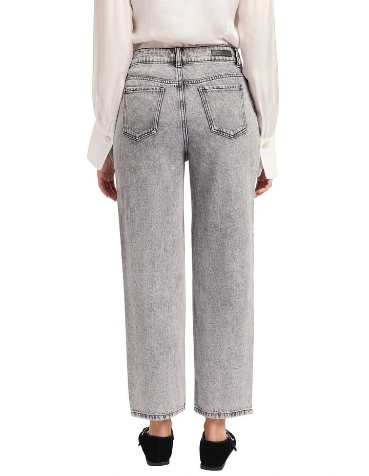 Venice Barrel Leg Jean in Grey image 2