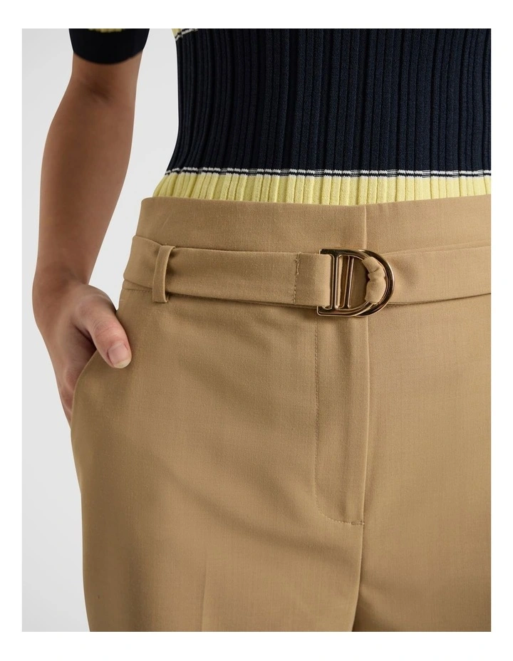 Derby Wide Leg Pant in Tan image 3