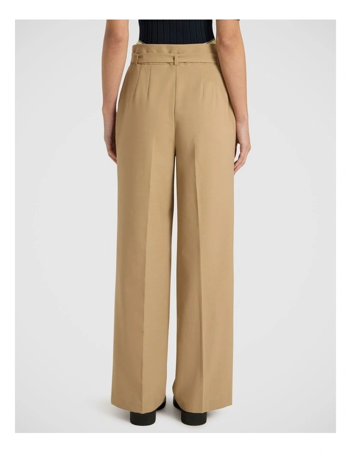 Derby Wide Leg Pant in Tan image 4