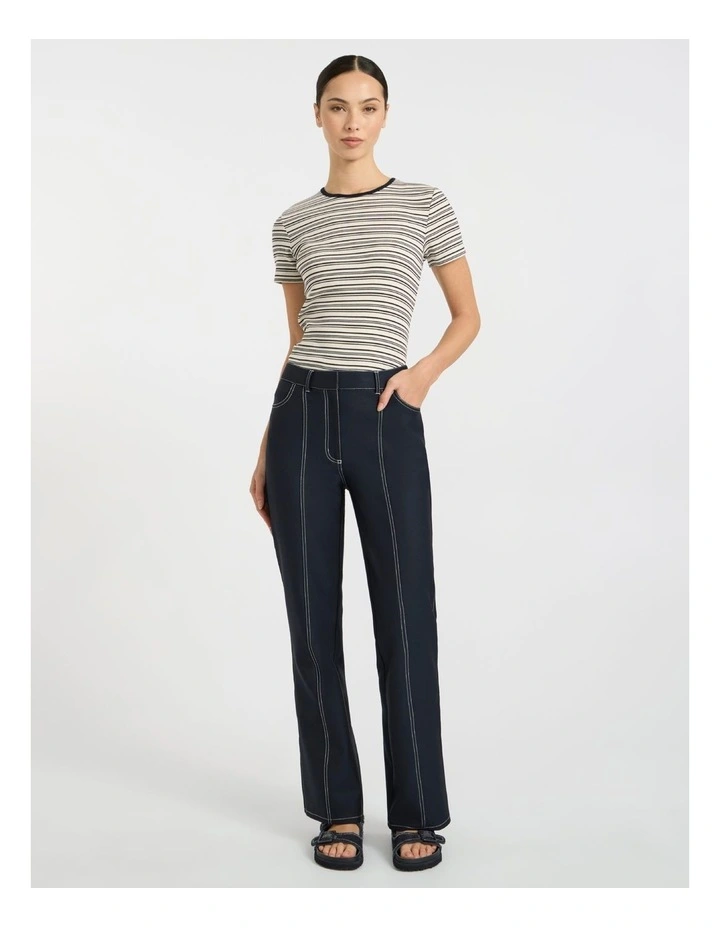Manhattan Kick Flare Pant in Navy image 1