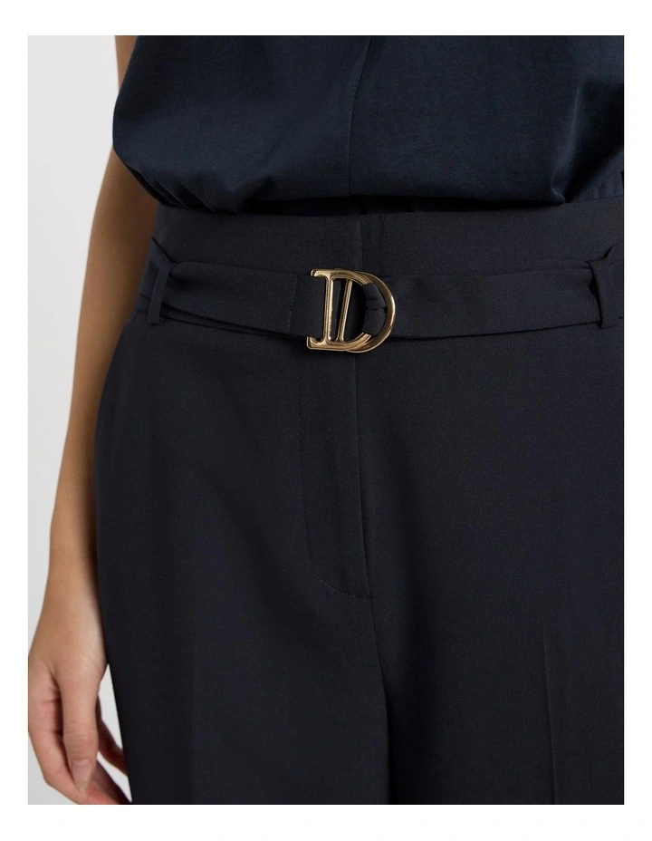 Derby Wide Leg Pant in Navy image 3