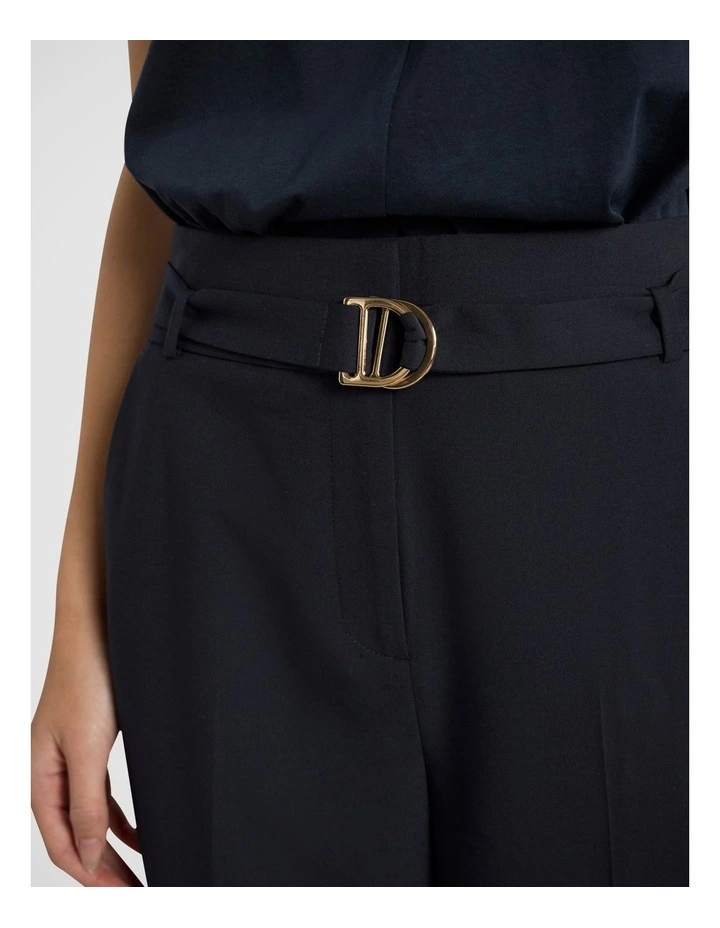 Derby Wide Leg Pant in Navy image 3