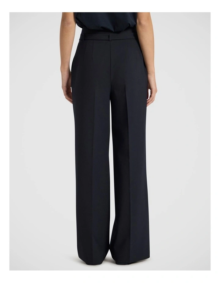 Derby Wide Leg Pant in Navy image 4