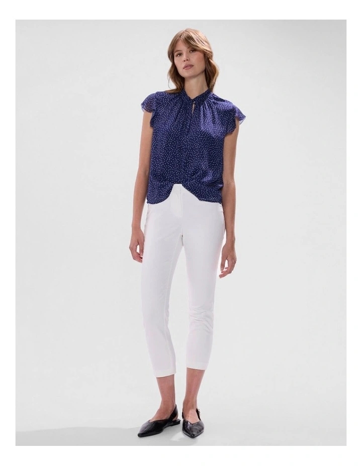 Alana Welt Pocket Pant in White image 1