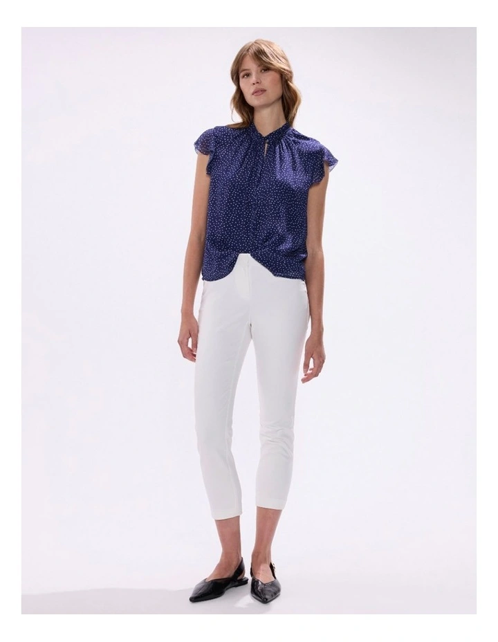 Alana Welt Pocket Pant in White image 1