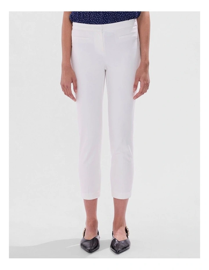 Alana Welt Pocket Pant in White image 2