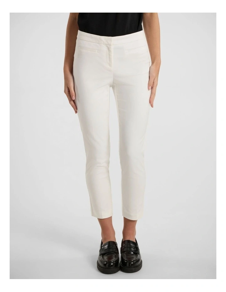 Alana Welt Pocket Pant in White image 2