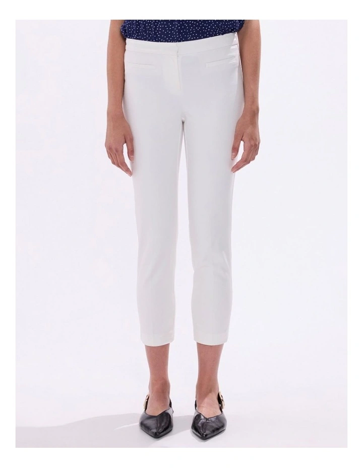 Alana Welt Pocket Pant in White image 2