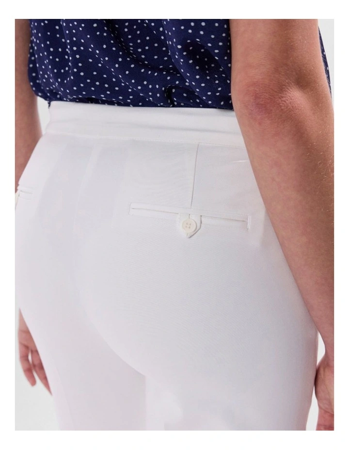 Alana Welt Pocket Pant in White image 3
