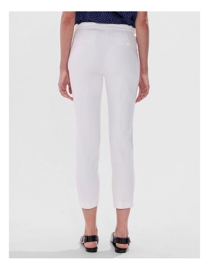 Alana Welt Pocket Pant in White image 4