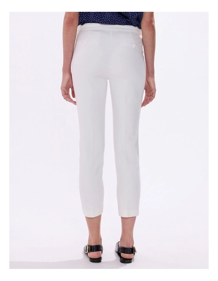 Alana Welt Pocket Pant in White image 4