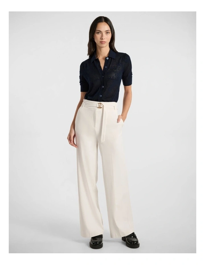 Montano Wide Leg Pant in Ivory image 2