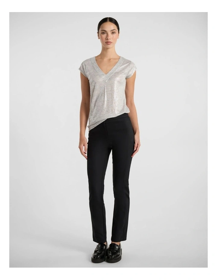 Phoebe Straight Leg Pant in Black image 1