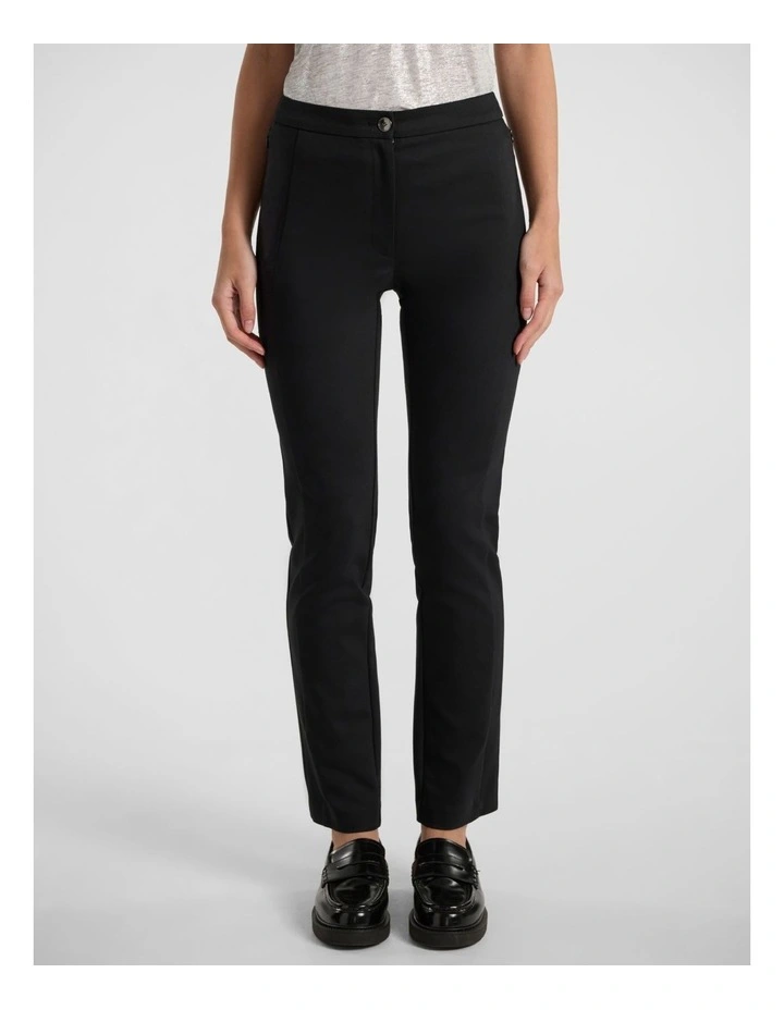Phoebe Straight Leg Pant in Black image 2