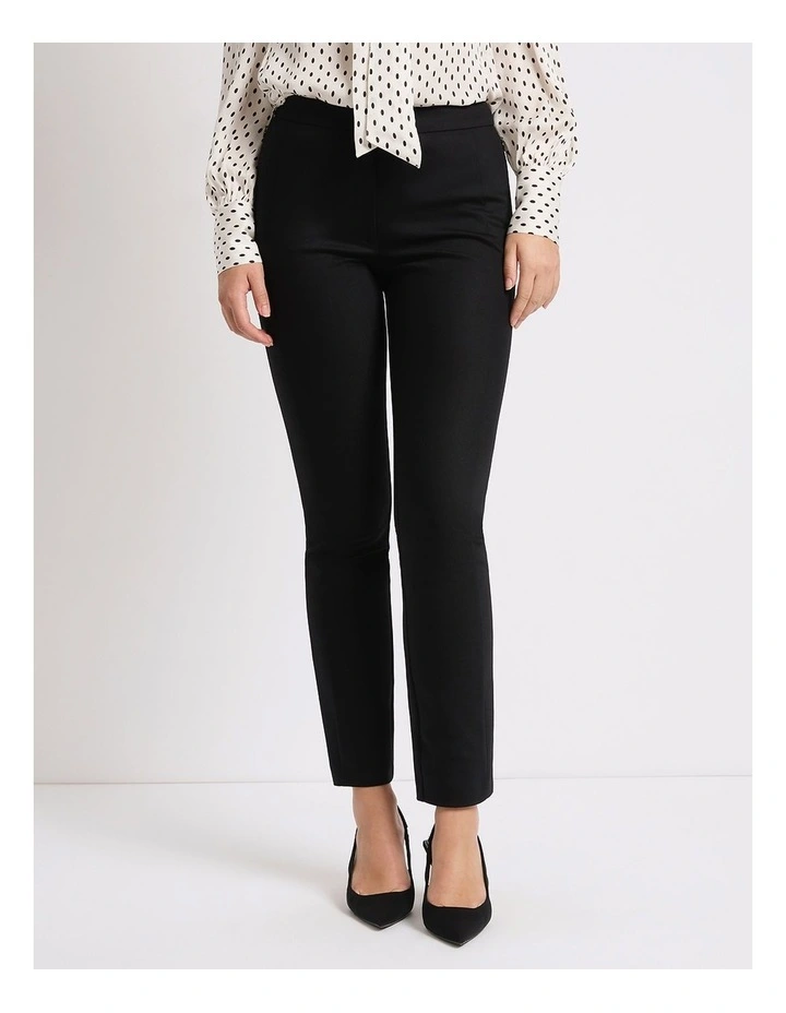 Phoebe Straight Leg Pant in Black image 2