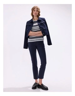 Phoebe Straight Leg Pant in Navy