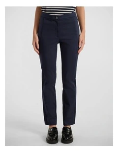 Phoebe Straight Leg Pant in Navy