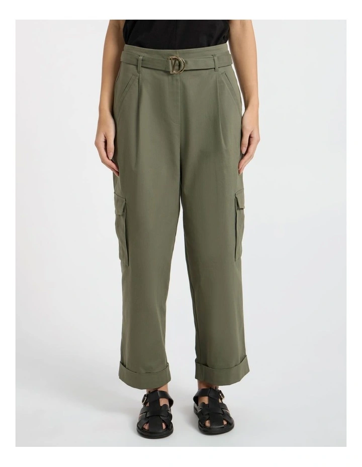 Bargo Cargo Pant in Olive Green image 1