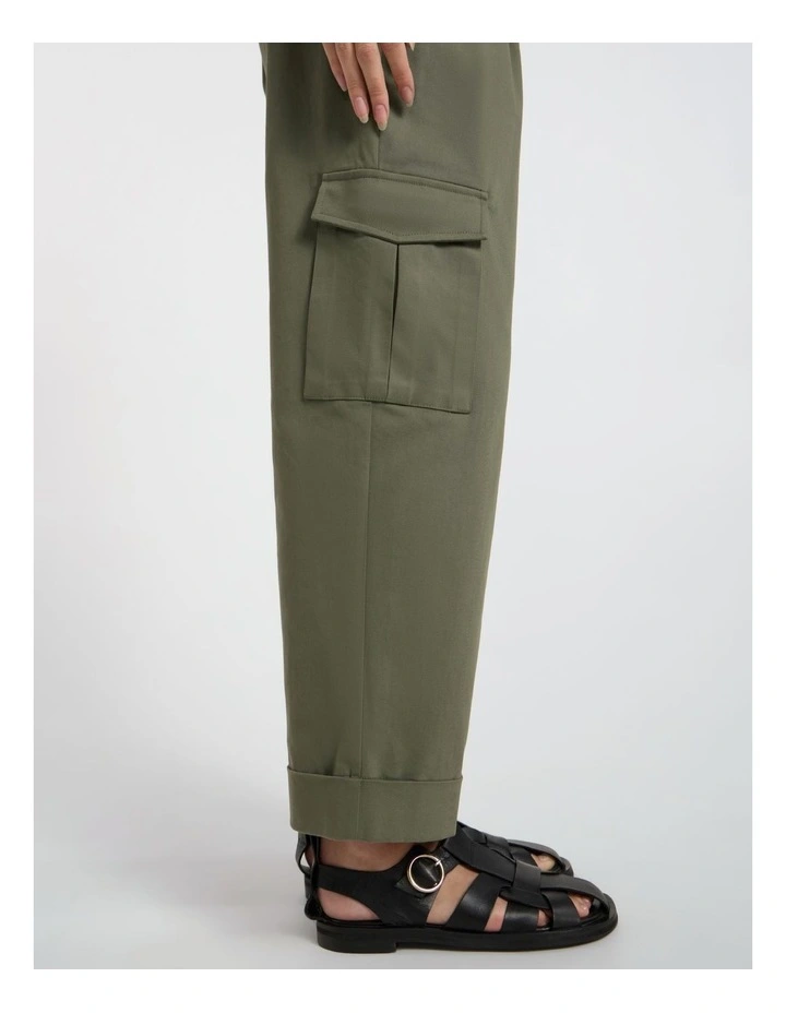 Bargo Cargo Pant in Olive Green image 4