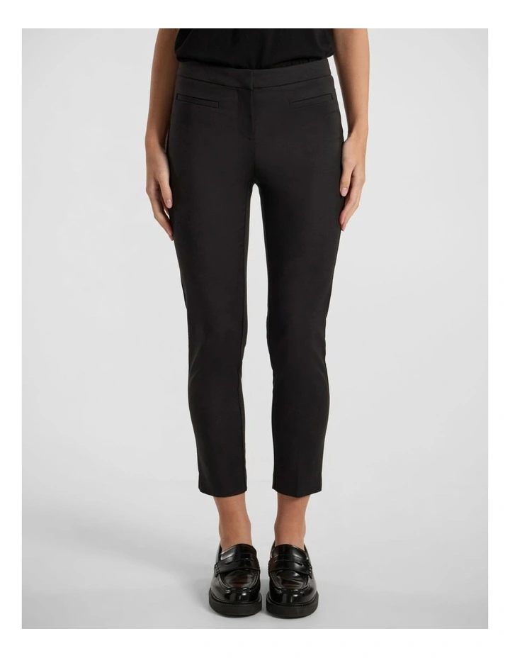 Alana Welt Pocket Pant in Black image 2