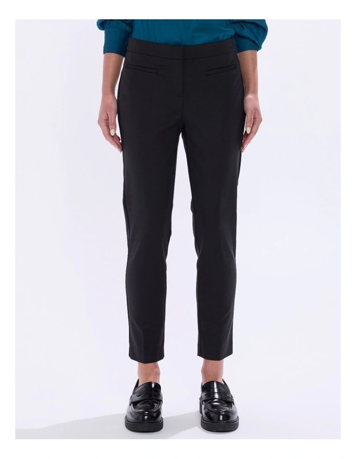 Alana Welt Pocket Pant in Black image 2