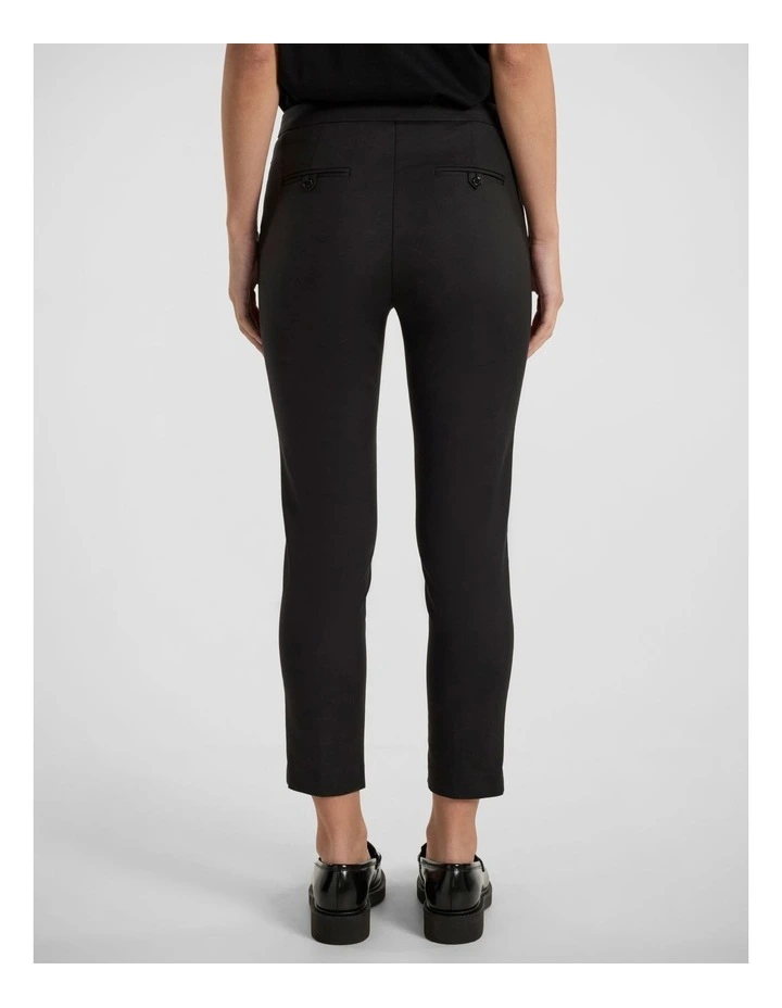 Alana Welt Pocket Pant in Black image 3