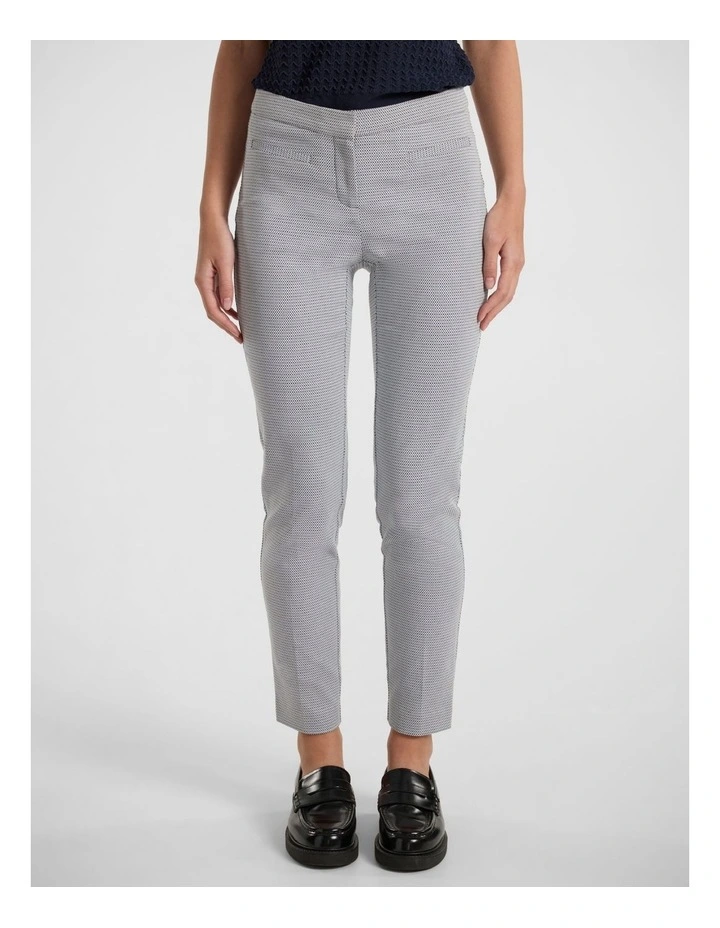 Leda Straight Leg Pant in Ink/White image 2