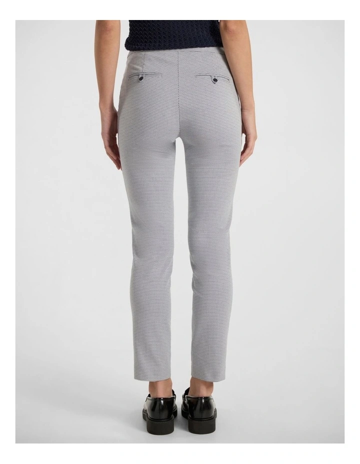 Leda Straight Leg Pant in Ink/White image 3