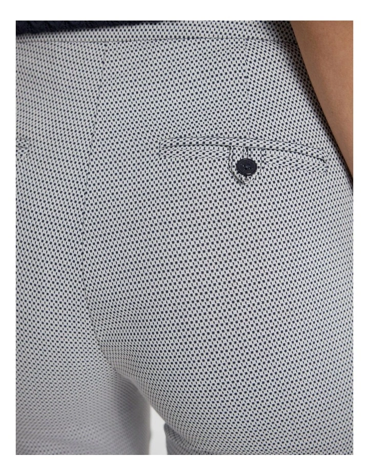 Leda Straight Leg Pant in Ink/White image 4