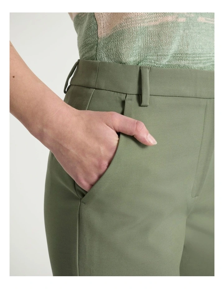 Austen Straight Leg Pant in Olive Green image 4