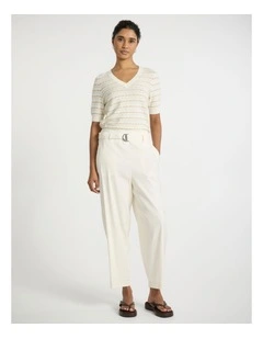 Adonis Barrel Leg Pant in Ivory