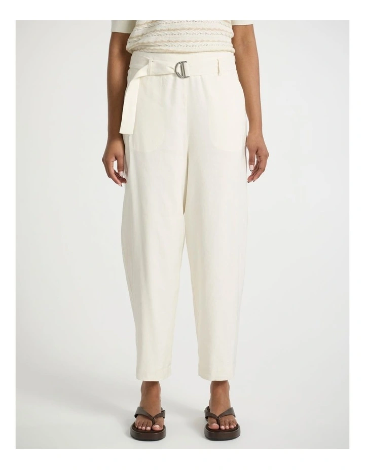 Adonis Barrel Leg Pant in Ivory image 2