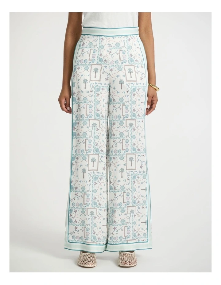 Sign Of The Tiles Pant in Ivory Multi image 2
