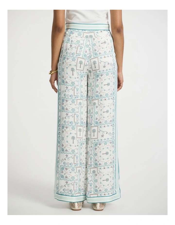 Sign Of The Tiles Pant in Ivory Multi image 3