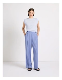 Marie Wide Leg Pant in Denim Blue