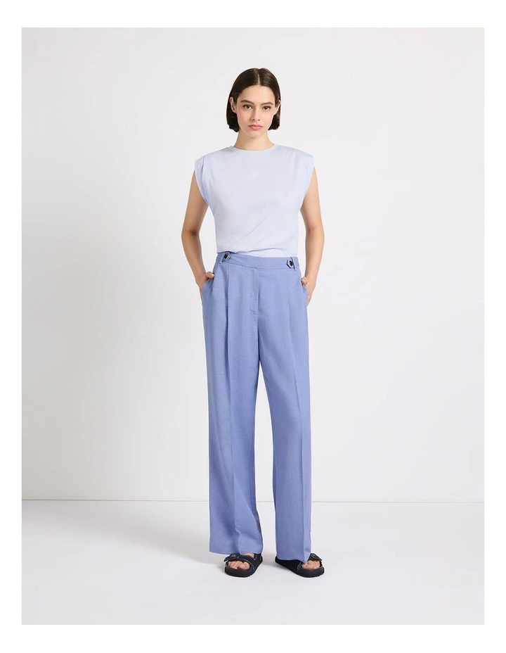Marie Wide Leg Pant in Denim Blue image 1