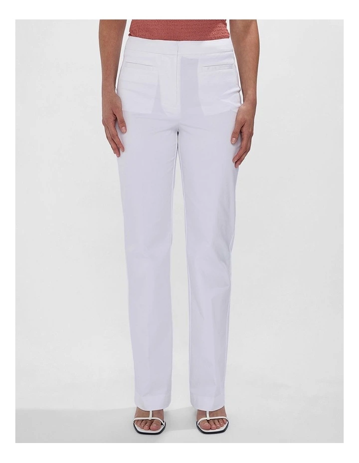 Carmen Straight Leg Pant in White image 2