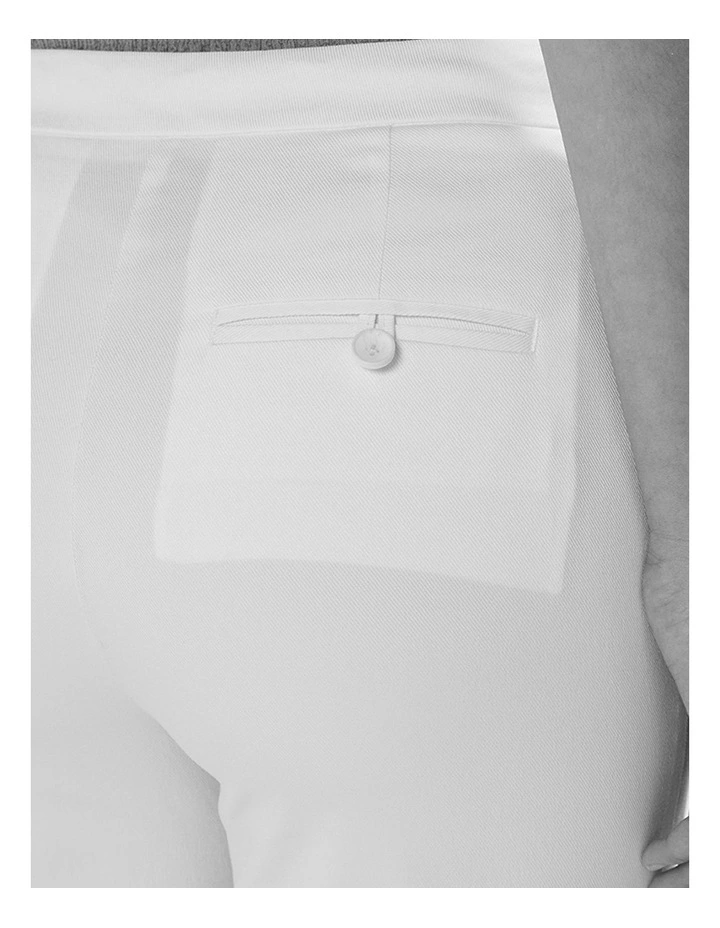 Carmen Straight Leg Pant in White image 4