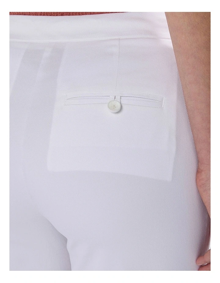 Carmen Straight Leg Pant in White image 4