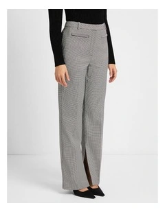 Shania Straight Leg Pant in Black/White