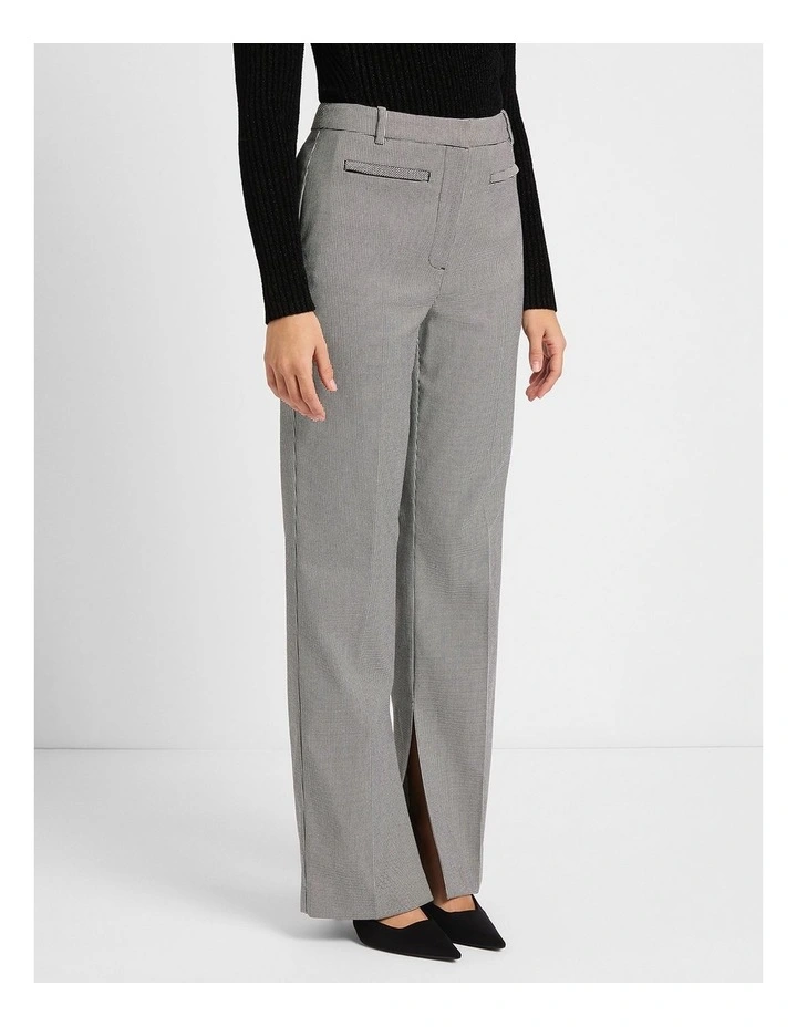 Shania Straight Leg Pant in Black/White image 1