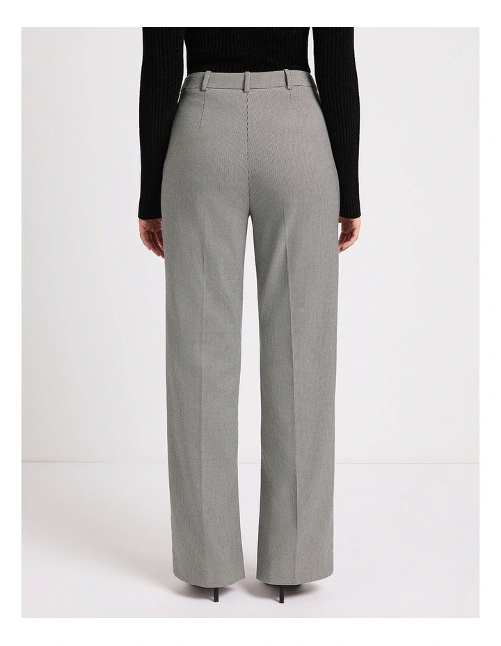 Shania Straight Leg Pant in Black/White image 3