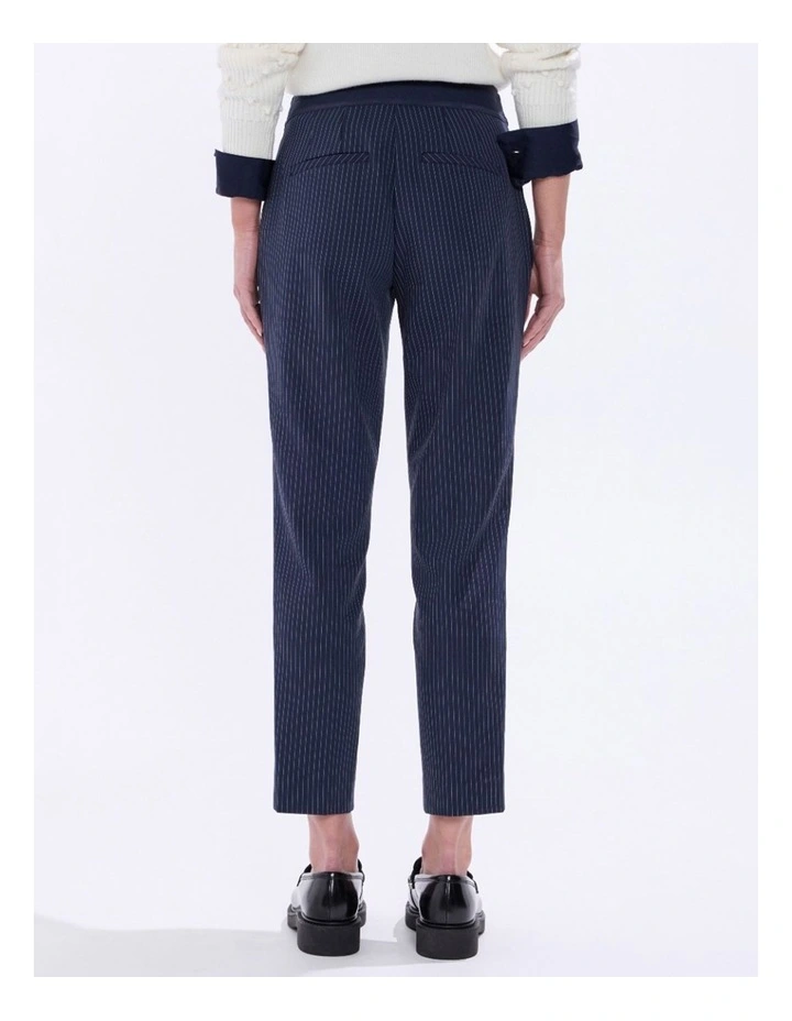 Courtier Pinstripe Pant in Navy Stripe image 5